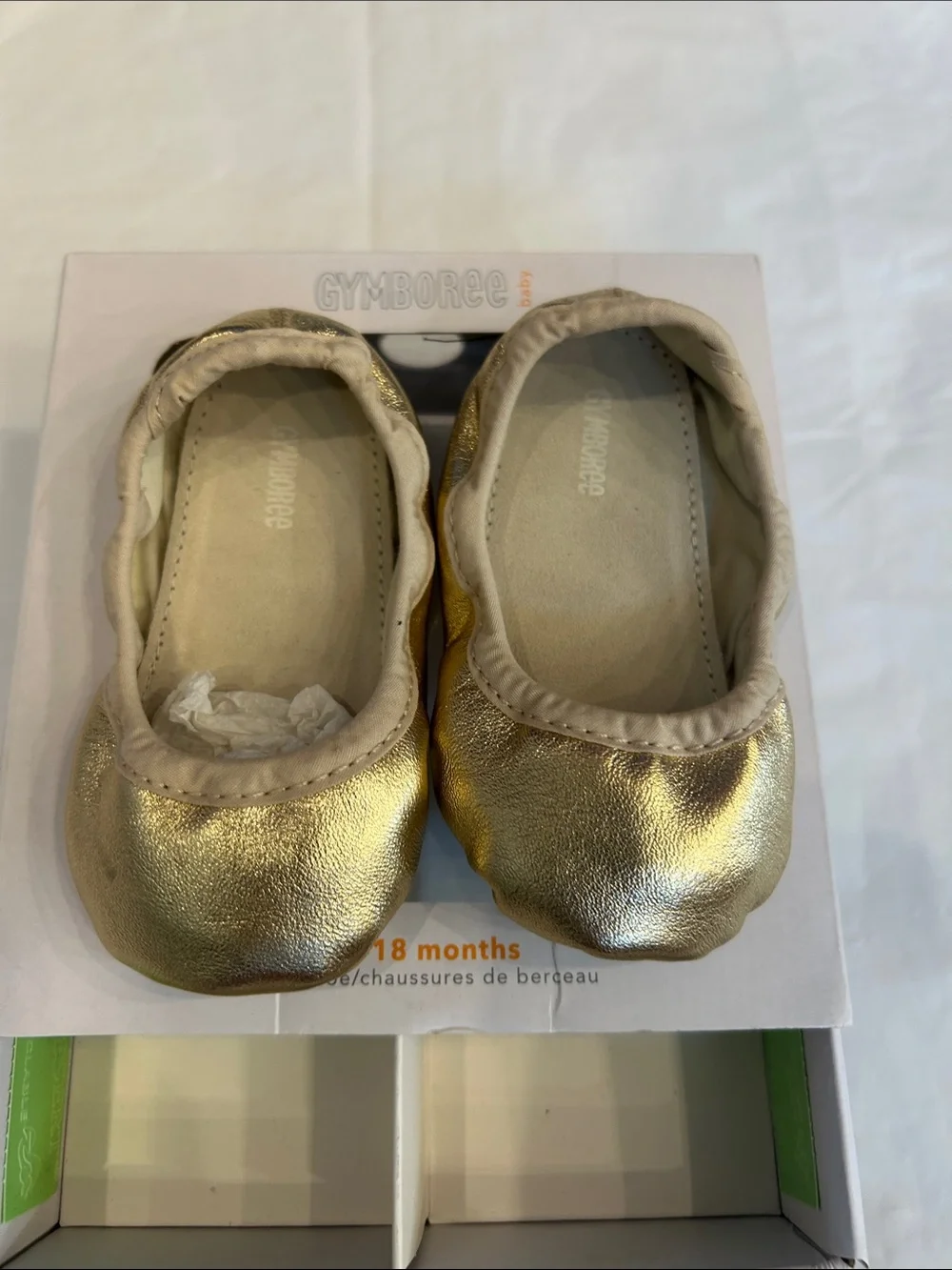 Gymboree Gold Metallic Baby Walker Shoes